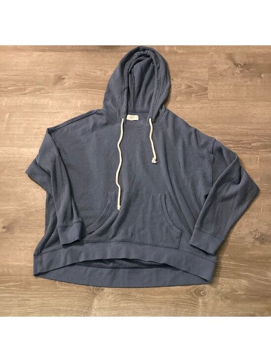 aerie Tops - Aerie oversized waffle knit hooded pullover size medium